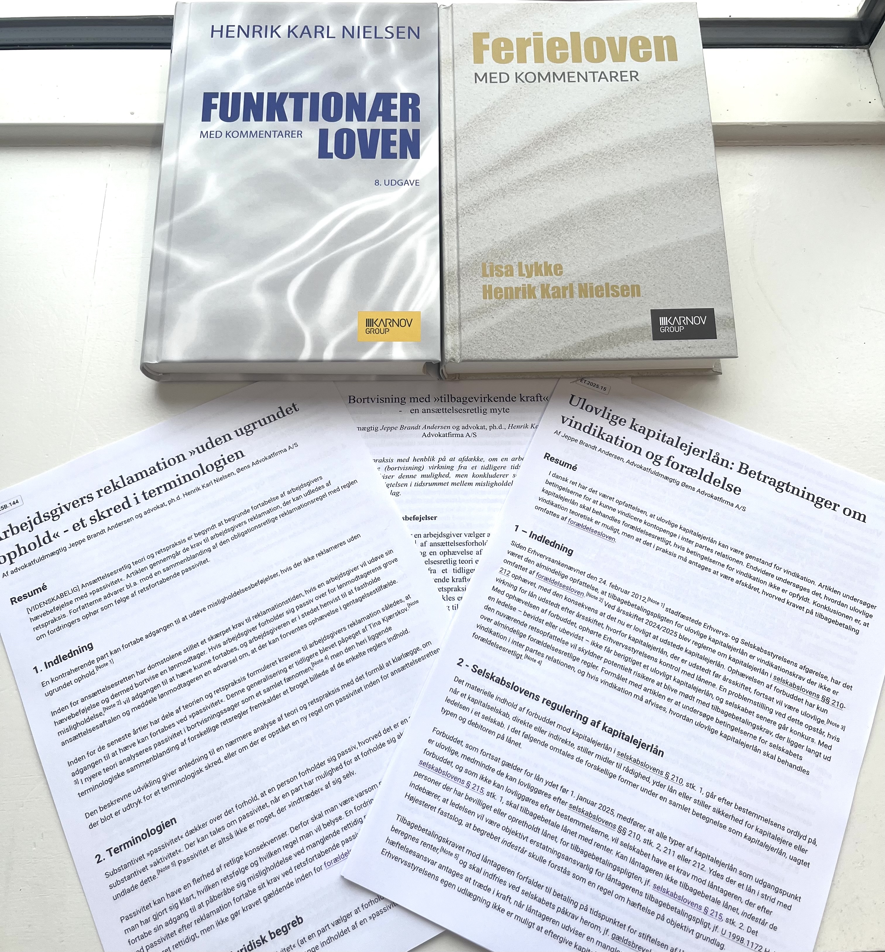 publikation,er advokat, funktionærloven, ferieloven